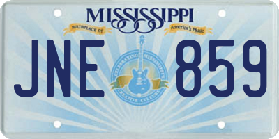 MS license plate JNE859