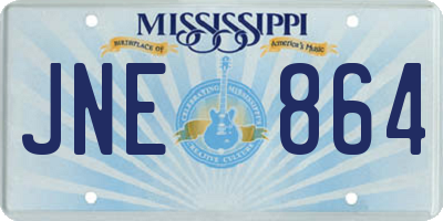 MS license plate JNE864