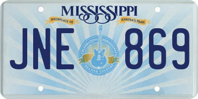 MS license plate JNE869