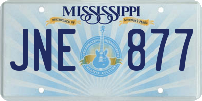 MS license plate JNE877