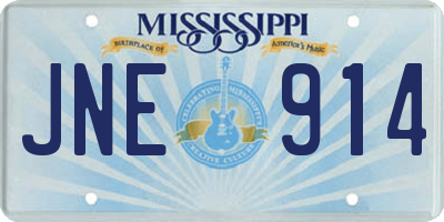 MS license plate JNE914