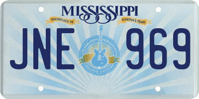 MS license plate JNE969