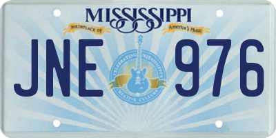 MS license plate JNE976