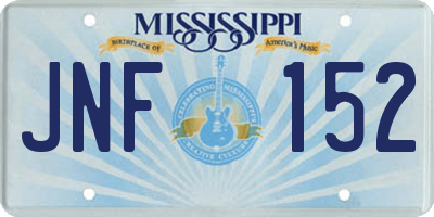 MS license plate JNF152