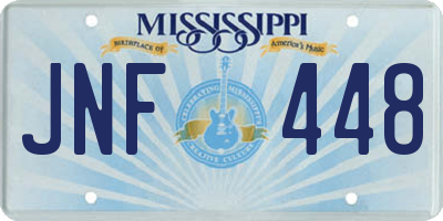 MS license plate JNF448