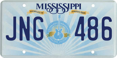 MS license plate JNG486