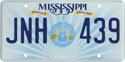 MS license plate JNH439