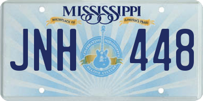 MS license plate JNH448