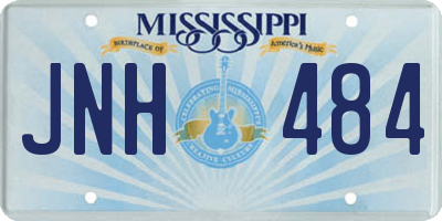 MS license plate JNH484