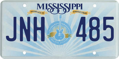 MS license plate JNH485