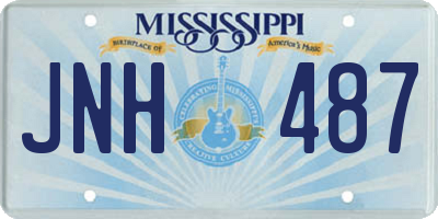 MS license plate JNH487
