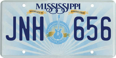 MS license plate JNH656