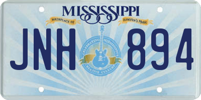 MS license plate JNH894