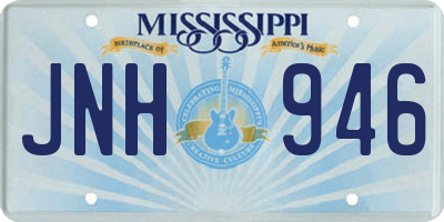 MS license plate JNH946