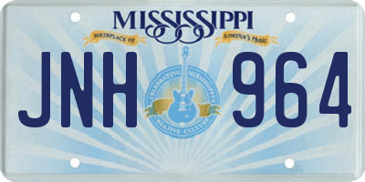 MS license plate JNH964