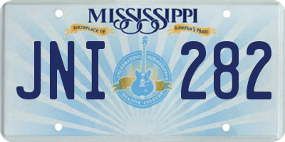 MS license plate JNI282