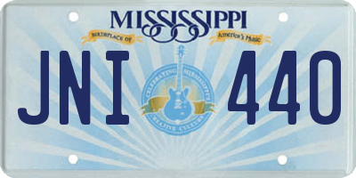 MS license plate JNI440