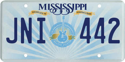 MS license plate JNI442