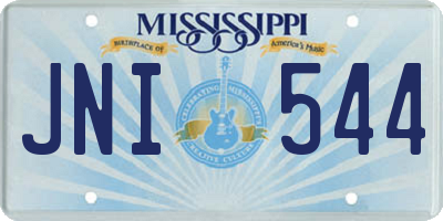 MS license plate JNI544