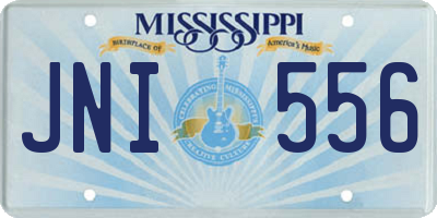 MS license plate JNI556