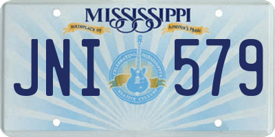 MS license plate JNI579