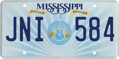 MS license plate JNI584