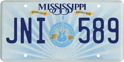 MS license plate JNI589