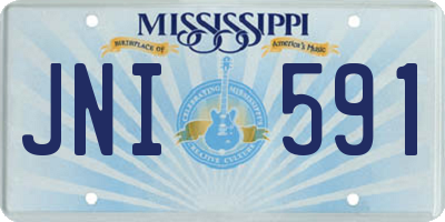 MS license plate JNI591