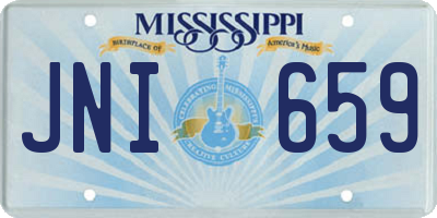 MS license plate JNI659