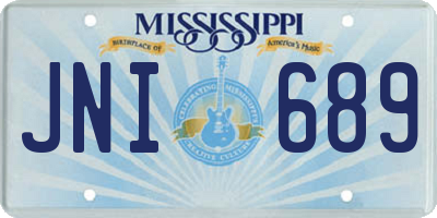 MS license plate JNI689
