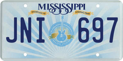 MS license plate JNI697