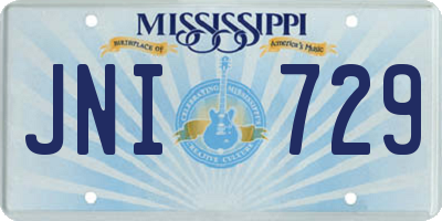 MS license plate JNI729