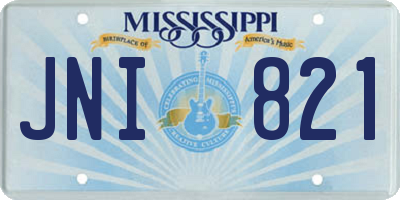 MS license plate JNI821