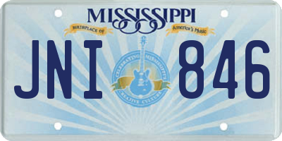 MS license plate JNI846