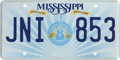 MS license plate JNI853