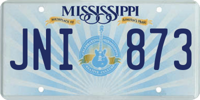 MS license plate JNI873