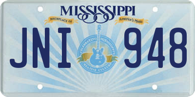 MS license plate JNI948