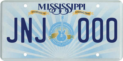 MS license plate JNJ000