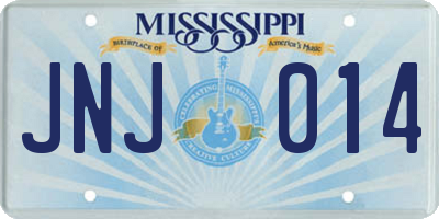 MS license plate JNJ014