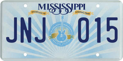 MS license plate JNJ015