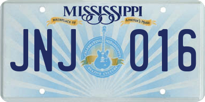MS license plate JNJ016