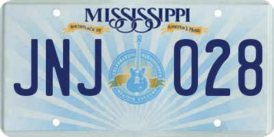 MS license plate JNJ028