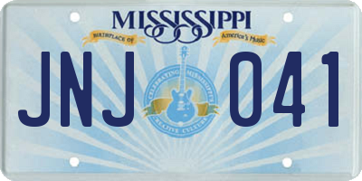 MS license plate JNJ041