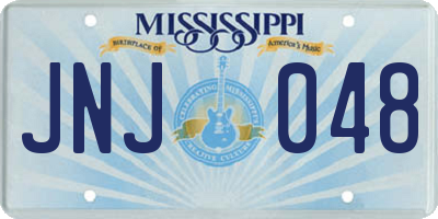 MS license plate JNJ048