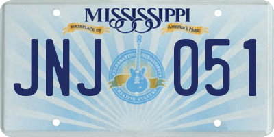 MS license plate JNJ051