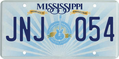 MS license plate JNJ054