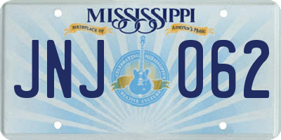 MS license plate JNJ062