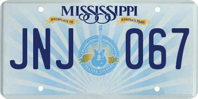 MS license plate JNJ067