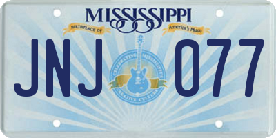 MS license plate JNJ077