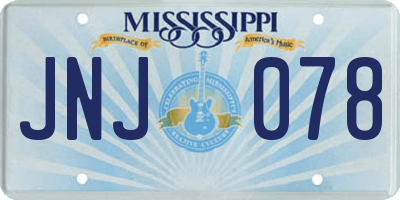 MS license plate JNJ078